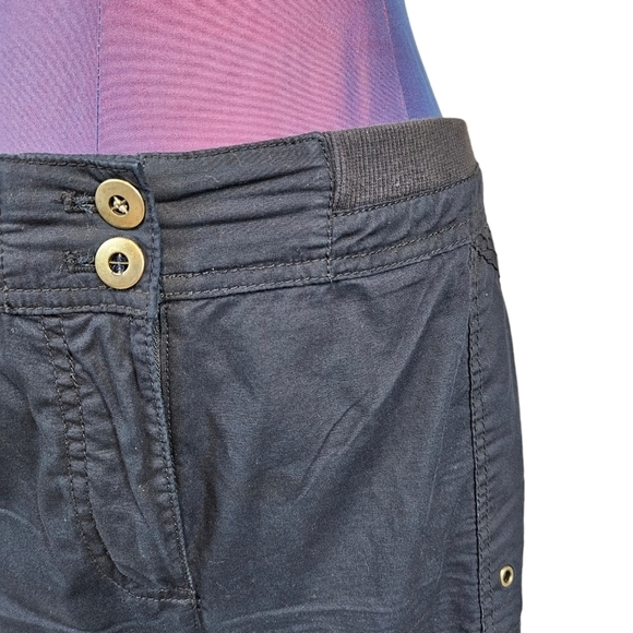 Chico's Navy Y2K Convertible Cargo Pants Size 12 Women's Chico's Size 2 P24 - Picture 3 of 10